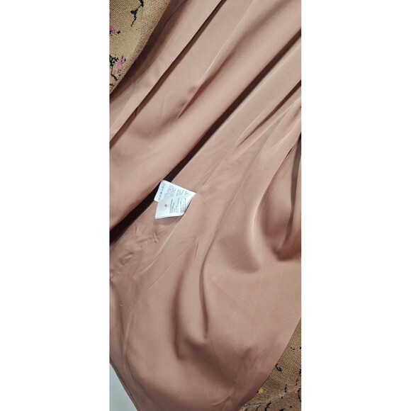 Ivko Women Deep Collar Cherry Blossom Jacket Blazer- Nougat Size XL (42) NEW - Picture 7 of 13